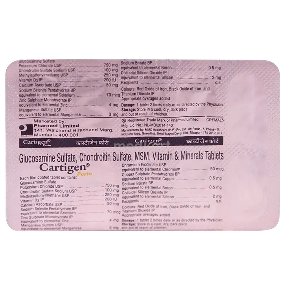 cartigen forte tablet 10's